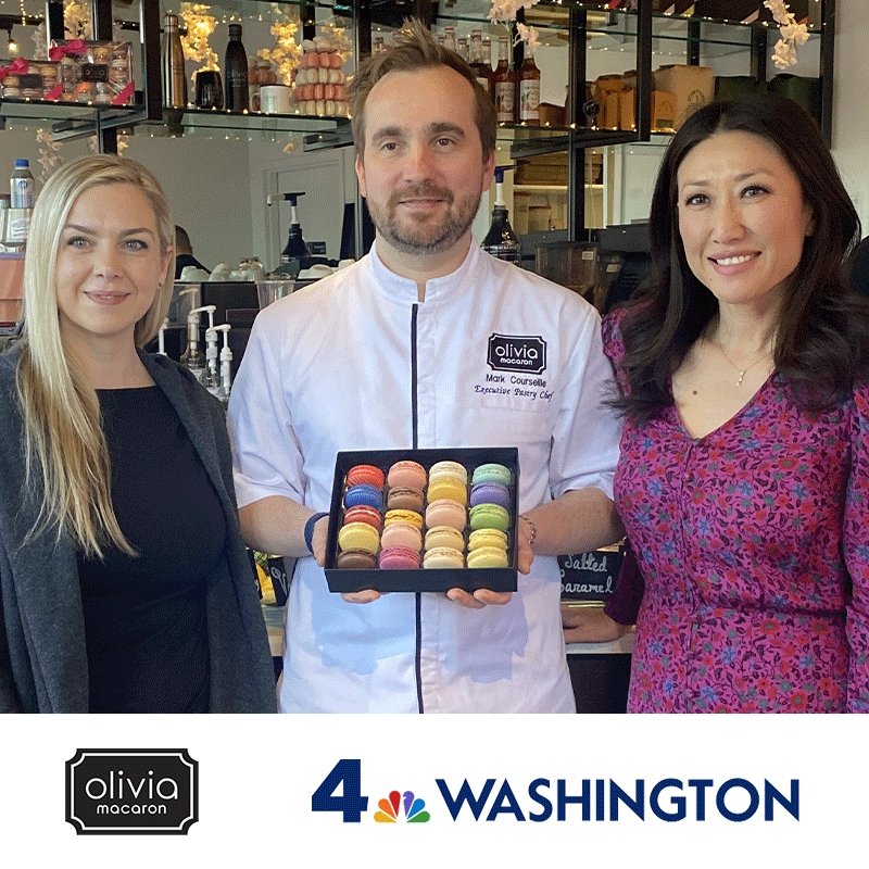 Featured on NBC4 Washington: Indulge in the Sweet Delights and Exceptional Service of Olivia Macaron Bakery - Olivia Macaron