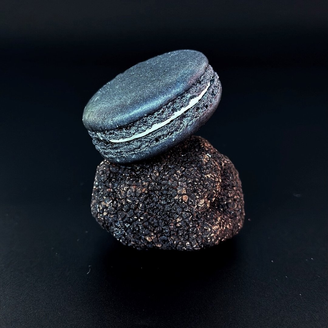 Get Festive This New Year with Our Luxe Gift Box: Black Truffles & Champagne Macarons - Olivia Macaron