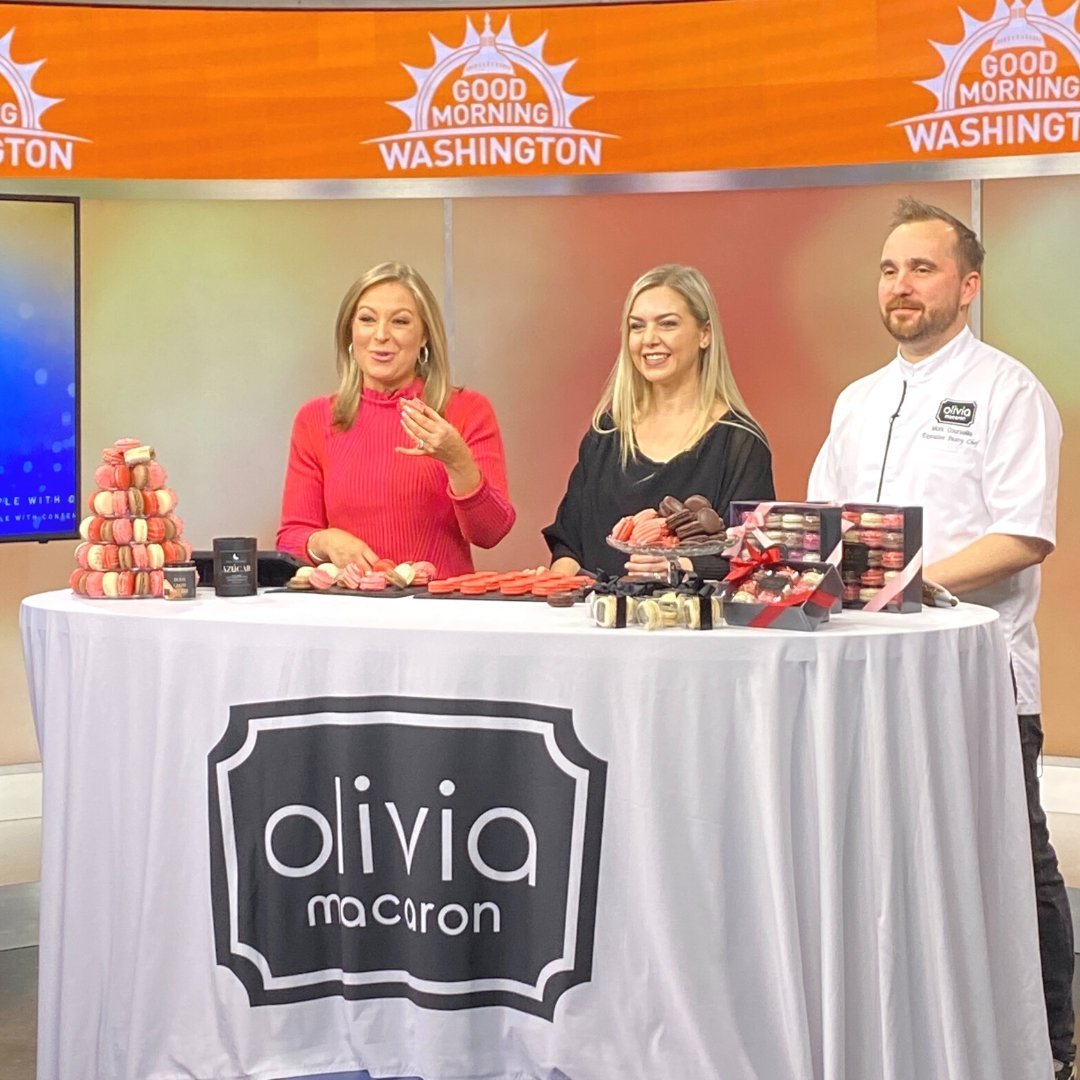 We were Featured on Good Morning Washington! - Olivia Macaron