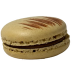 Macaron filled shell filled with a smooth espresso-infused in white chocolate ganache.