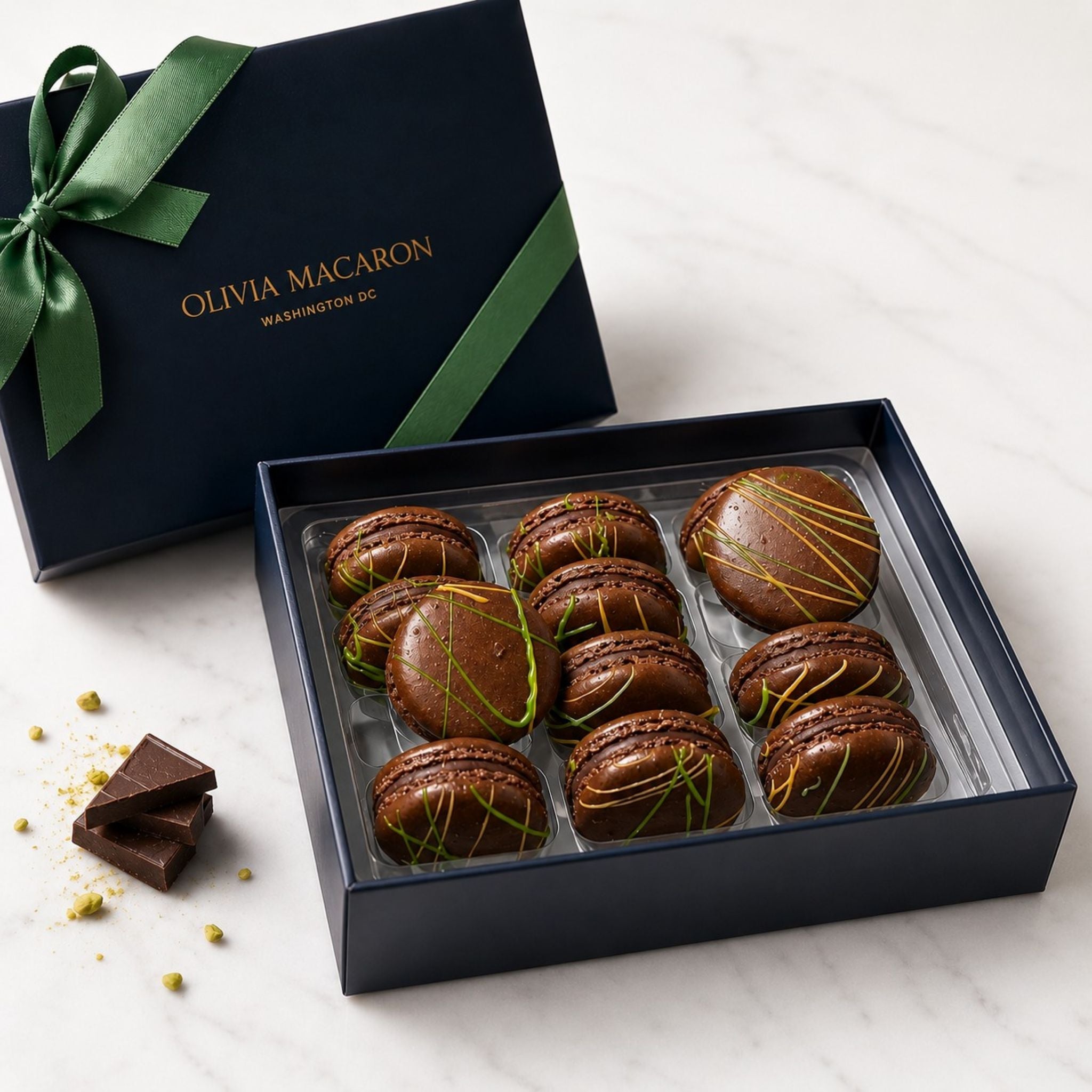 Dubai Chocolate Macaron Gift Box - Olivia Macaron