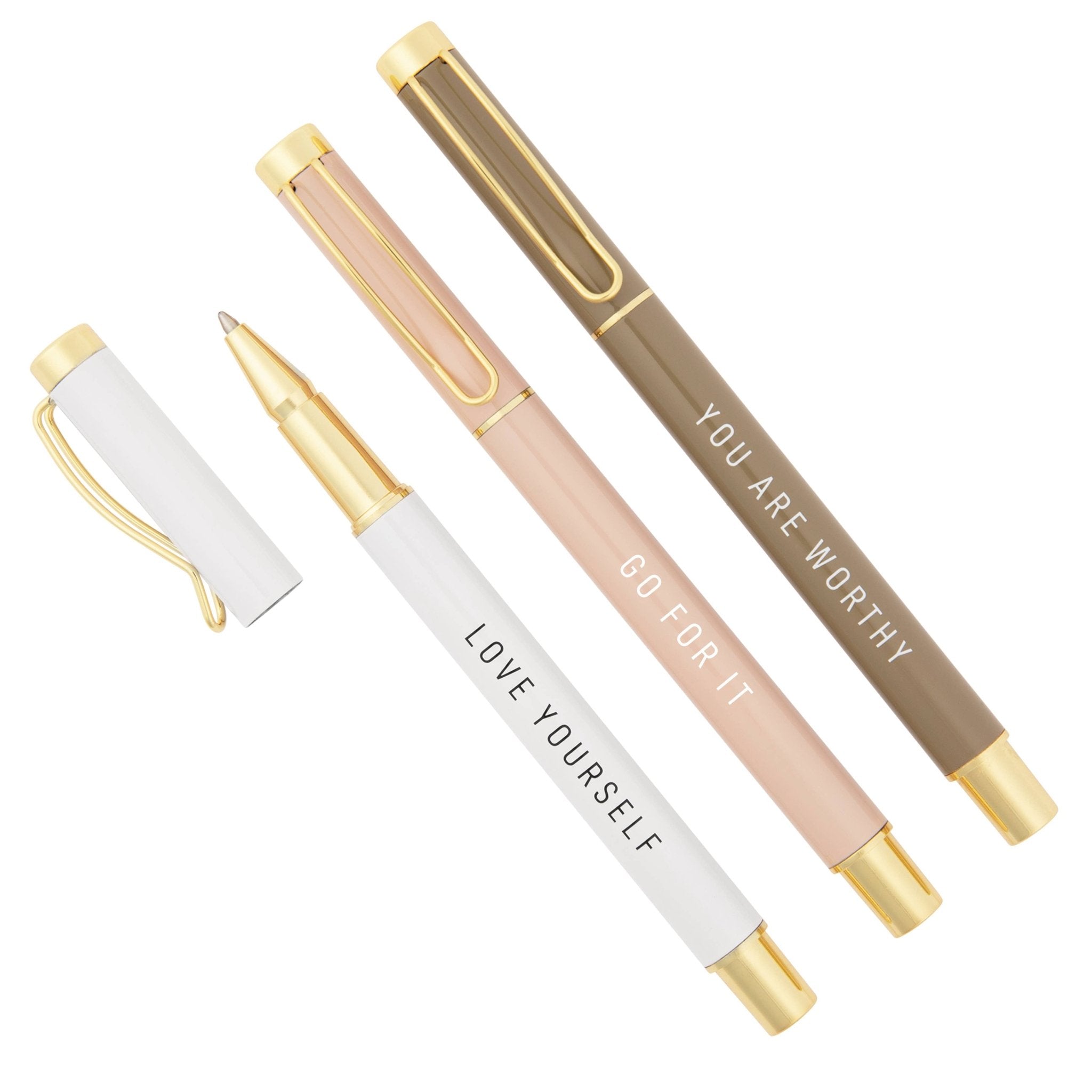 Go For It Metal Pen Set - Home Decor & Gifts - Olivia Macaron