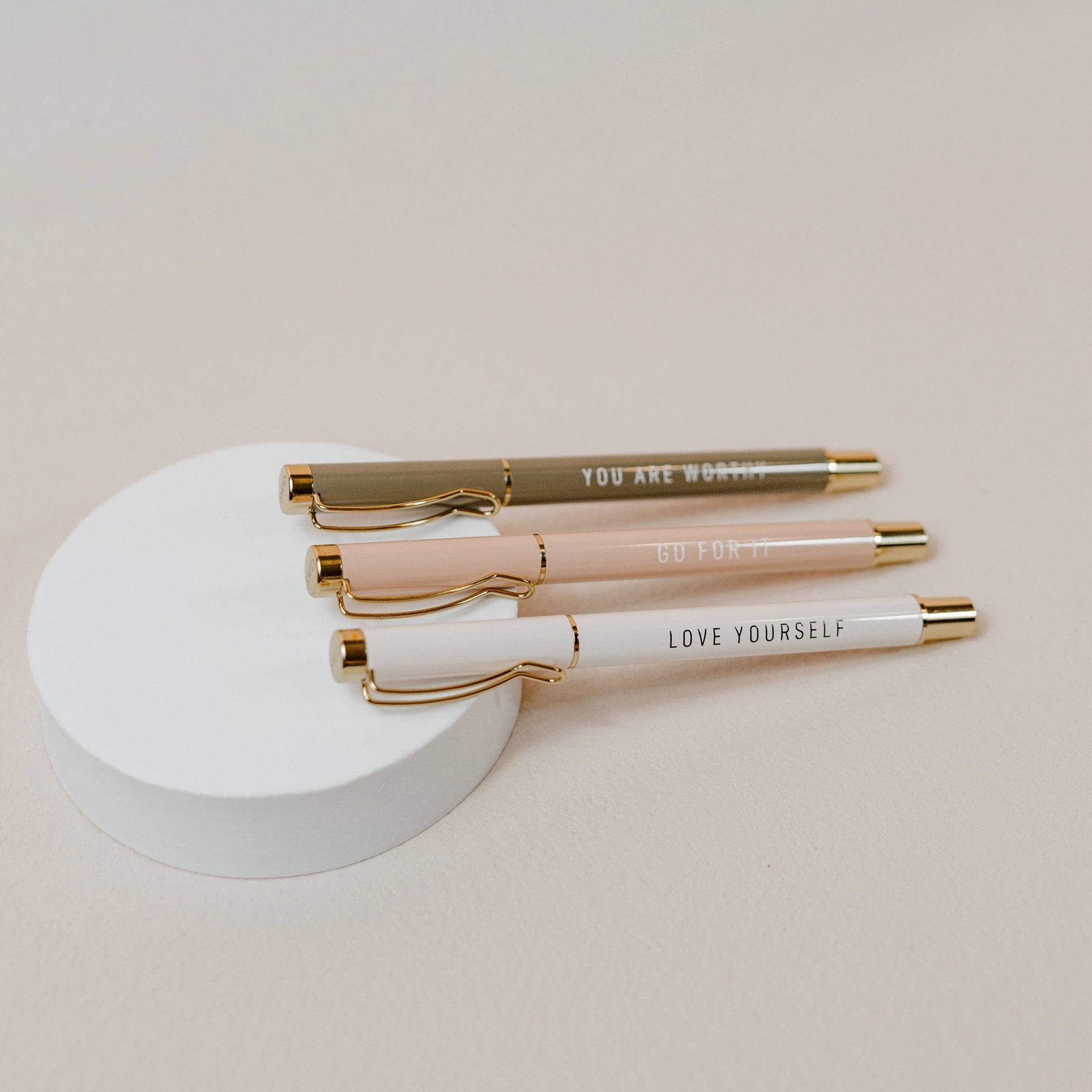 Go For It Metal Pen Set - Home Decor & Gifts - Olivia Macaron