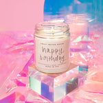 Happy Birthday 9 oz Soy Candle - Olivia Macaron