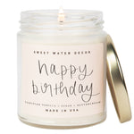 Happy Birthday 9 oz Soy Candle - Olivia Macaron