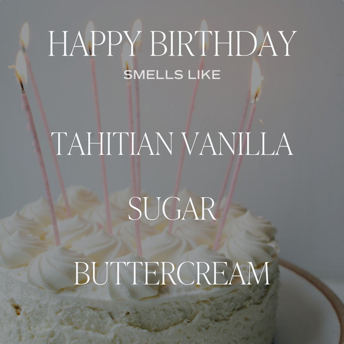 Happy Birthday 9 oz Soy Candle - Olivia Macaron