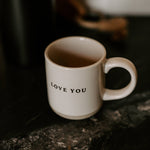 Love You Stoneware Coffee Mug - Gifts & Home Decor - Olivia Macaron