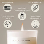 Salt and Sea 11 oz Soy Candle - Home Decor & Gifts - Olivia Macaron