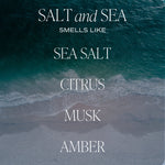 Salt and Sea 11 oz Soy Candle - Home Decor & Gifts - Olivia Macaron