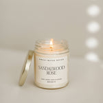 Sandalwood Rose 9 oz Soy Candle - Home Decor & Gifts - Olivia Macaron