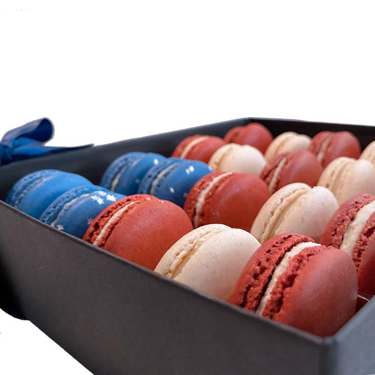 Red White and Blue Box - Olivia Macaron